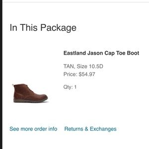 Eastland Jason Cap Toe Boot